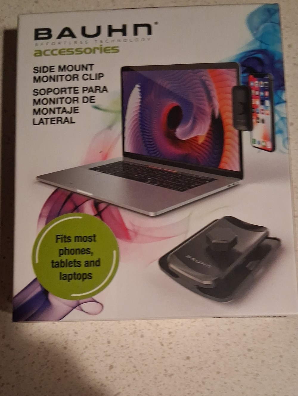 Side Mount Monitor Clip - Black